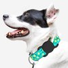 Airtag Dog Collar Holder (2 Pack) SWINCHO Silicone GPS Tracker Case Anti-Lost Protective Air Tag Cat Collar Holder (Black&White)
