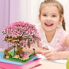 Sepuel Cherry Blossom Tree Building Set,(2008pcs) Flowers Bonsai Tree Mini Blocks Kit for Adult,Japanese Sakura-Tree House Building Blocks Set, Ideas for Girls 8 10 12 14+