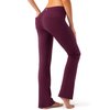 G Gradual Women's Pants with 4 Pockets High Waist Work Pants Bootcut Yoga Pants for Women (Maroon, Medium)