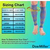 Doc Miller Premium Calf Compression Sleeve 1 Pair 20-30mmHg Graduated Support for Sports Running Circulation Recovery Shin Splints Varicose Veins (Ylw.Blue, S)