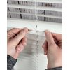 BlindDIY™ Clear Mini Blind Slat Repair Kit-Clear Blind Repair Tabs with String Holes- Clear Blind Fixers-Horizontal Blinds Replacement Slats
