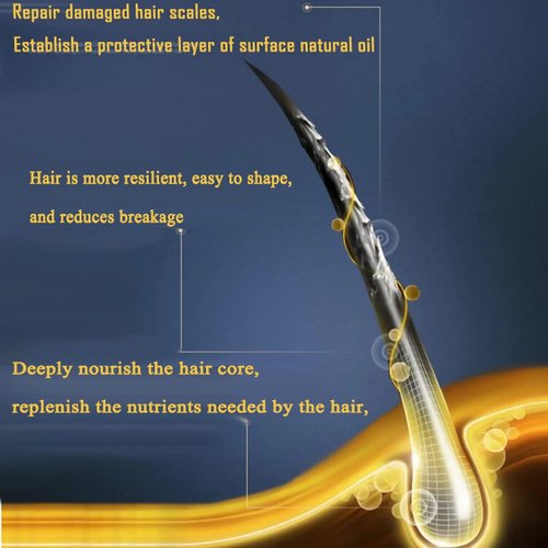 YIZHONG Hair Color Treatment Mask Non-Steaming Baking Cream Repair Hair Conditioner Free Of Silicone Oil, Easy To Use (500ml)