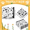 100 Pieces Paw Print Napkins 2 Layers Paw Print Party Supplies Farm Animal Party Napkins for Animal Themed Birthday Party Western Party Baby Shower, 5 x 5 Inch