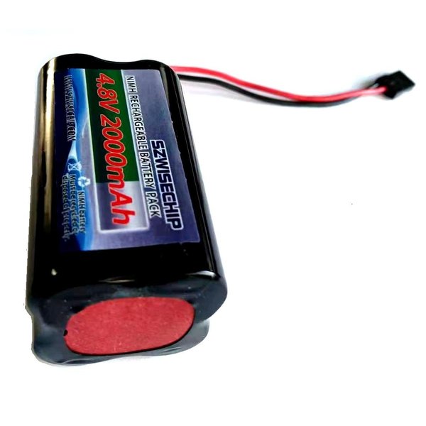SZWISECHIP NiMH Receiver RX Battery with Hitec Connectors 4.8V 2000mAh 2X2 Square High Capacity Rechargeable Battery Pack for Toys and Tools: RC Receivers, RC Aircrafts