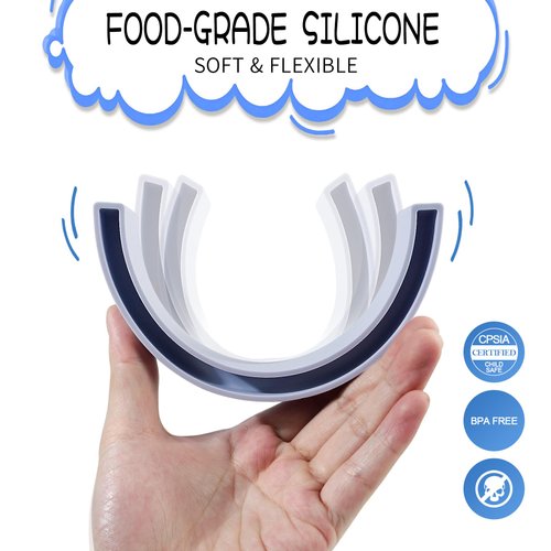 MCGMITT Silicone Rainbow Stacker, Montessori Rainbow Nesting Puzzle, Colorful Stacking Blocks, Building Creative Color Shape Matching Toy Set, Rainbow Decor Toys, 5 Layers