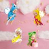 Carreuty 6 Set Mini Baby Dolls 4 Inch Reborn Baby Dolls Set Cute Small Baby Doll Toys with Handmade Hooded Robe Washable PVC Material Slepping Baby Doll Birthday Present for Girls and Boys Age 3+