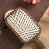 TAN MUJIANG Natural Wooden Paddle Hair Brush- Eco-Friendly 100% Wood Detangling Hairbrush for Women Men and Kids - Reduce Frizz and Massage Scalp