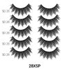 Laflare Silk Lashes 3D Faux Mink Eyelashes Multipack, Light, Natural Looking, Professional Easy to Apply Eyelashes in a Knitted Style 5 Pairs Value Pack (28X5P)