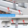 TAROSE Weather Stripping, Silicone Door Seal Strip Door, Window, Transparent 16 Feet Long (Width 25mm)