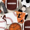 Sports Birthday Party Decorations 80Pcs Sports Party Plates and Napkins Baseball Football Soccer Basketball Rugby Disposable Paper Plates Napkins for Boy Birthday Party Decoration Supplies Favors