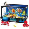 Fish Tank Building Set,Compatible with Lego Aquarium Including Marine Life Animals,Creative Lighting Fish Tank with Submarine Educational Building Toys for Kids 6-12(625Pieces)