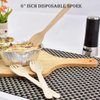 Disposable Eco Friendly Wooden 16 cm Spork Dual Purpose 2 in 1 Spoon Fork (Wood, Pack of 100)
