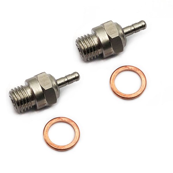 FainWan 2PCS Glow Plug N4#4 NO.4 Medium Hot Spark 70117 Compatible with Tra-xxas Kyosho H-S-P HPI Red-cat 1/8 1/10 RC Nitro Engines Car Truck Buggy