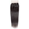 BLACKMOON HAIR Brazilian Virgin Straight Hair 3 Bundles With Three Part Lace Closure Unprocessed Virgin Human Hair Extensions Hair Weave Natural Black Color (20 22 24 +16 Inch Closure)