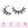 Manga Lashes Clear Band Natural Lashes Wispy Asian 12mm 3D Short Lashes D Curl False Eyelashes Pack by Kiromiro