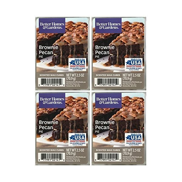 Better Homes and Gardens Brownie Pecan Pie Scented Wax Cubes - 4-Pack