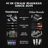 Neon Chalk Marker for Chalkboard Liquid Pen 8 Pack 5mm Bold Tip Erasable and Washable