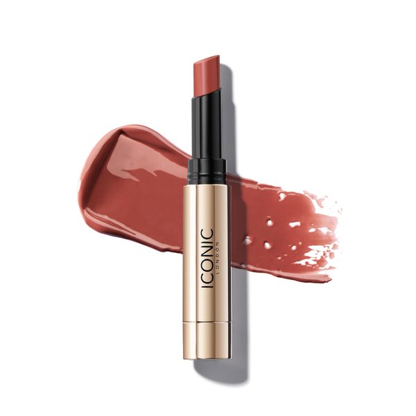 ICONIC LONDON Melting Touch Lip Balm | Hydrating Lip Balm, Non Sticky, Sheer Wash of Colour, Cruelty Free, Vegan Makeup (Sitting Pretty) 0.10 Fl oz