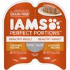 Iams Iams Perfect Portions Grain Free Adult Wet Cat Food Pate Chicken Recipe, 2.6 Oz. Twin Pack Tray, 2.6 Oz