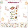 10 Sheets Luminous Easter Tattoo Sticker for Kids, Cute Colorful Egg Bunny Temporary Tattoos Glow-in-the-Dark Rabbit Tattoo Easter Party Favors Gift Basket Stuffer Games Prizes