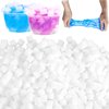 Junkin 1000 Pcs Jelly Cubes for Accessories Girls Boys DIY Crafts Birthday Party Favors, White, 0.39 x 0.39 Inch