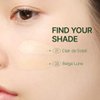 CHALLANS de PARIS CUSHION de LUNAR EXCELLENCE Cream Foundation, Beyond Wear Perfecting Cushion, Flawless Coverage of Skin Imperfections and Uneven Skin Tone (23 Medium Beige)
