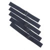 BTWTRY 5Pcs Black Adjustable Elastic Band for Wigs Elastic Hair Band Sewing for Making Wig Caps Adjustable Wig Band (5pcs, Black)