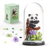 YEECHAO Panda Flower Bouquet Building Set for Adults, Animals Flowers Plants Decor with Dust Cover, Birthday Gift Building Toy for Boys Girls, 1083 PCS Mini Building Blocks, Not Compatible with Lego