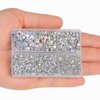 4000pcs Hot Fix Round Crystals Gems Glass Stones Hotfix Flat Back Rhinestones (Crystal AB)
