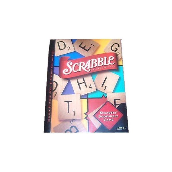Scrabble Crossword Bookshelf Game Rare Collectible