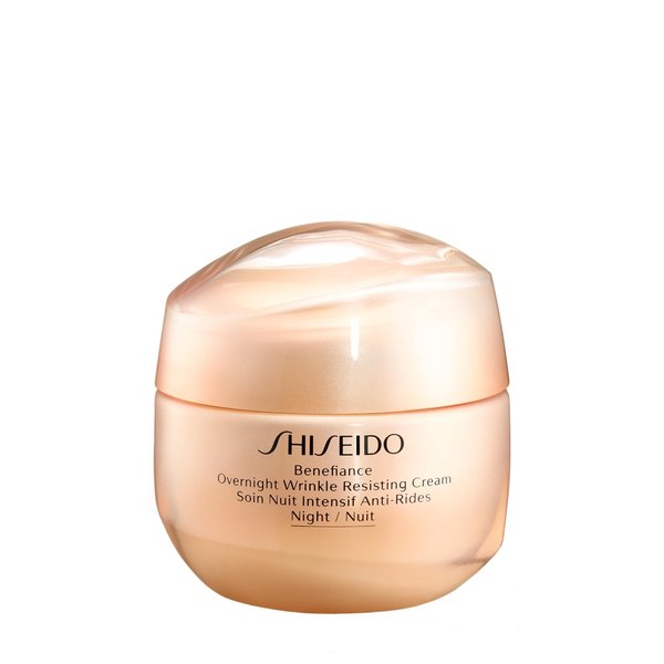 Shiseido Benefiance Overnight Wrinkle Resisting Cream - 50 mL - Anti-Aging Night Cream for Normal to Dry Skin - Visibly Improves Wrinkles for Smooth, Rested Skin