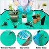 Pack of 44 Succulent Tool Set - 39.4" Indoor Plant Repotting Mat with Storage Bag, Miniature Succulent Hand Tools, Garden Flower Plants Transplanting Supplies Gifts for Gardeners Plant Care