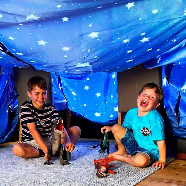 Molcey Blanket Fort Building Kit for Kids 4-8 8-12+ - Build a Fort Blankets - Ultimate Indoor/Outdoor Girls/Boys Toys Age 4-5 6 7 8-12 Year Old