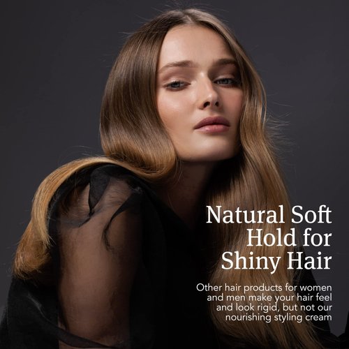 Saphira Rejuvenating Styling Cream, Frizz Control Hair Smoothing Cream and Styling Formula with 26 Dead Sea Minerals, Finishing Cream for Medium to Firm Hold, Sulfate-Free, Paraben-Free, 8.5 Ounce