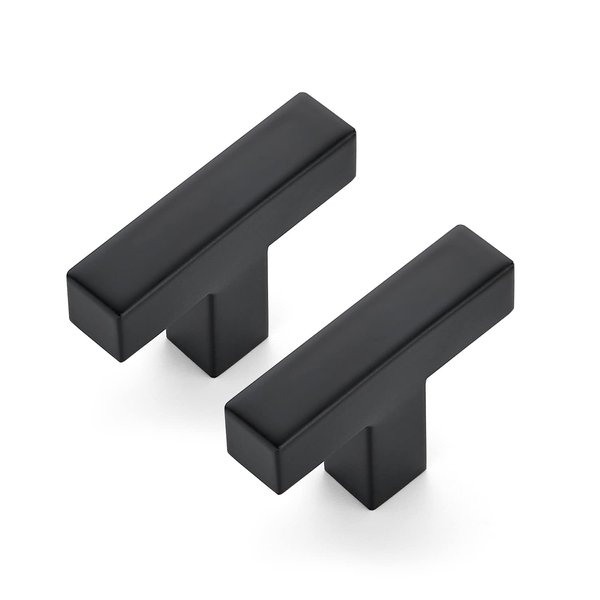 Ravinte 18 Pack 2 inch Length Square Cabinet Pulls Matte Black Stainless Steel Kitchen Drawer Pulls Cupboard Handles Cabinet Handles