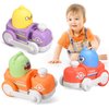 SLTBEH Toy Trucks Cars for Toddlers 1-3 Boys,Baby Push car Toys 6-12-18 Months,Toddler Cars Toys Age 1-2，Christmas and Birthday Gifts for 1 Year Old Boys and Girls