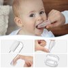 haakaa Training Toothbrush Set Oral Care Kit, Soft Silicone Toothbrush for Baby, Infants, Toddlers & Kids, Blush