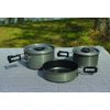 Texsport Black Ice The Scouter 5 pc Hard Anodized Camping Cookware Outdoor Cook Set with Storage Bag , Small