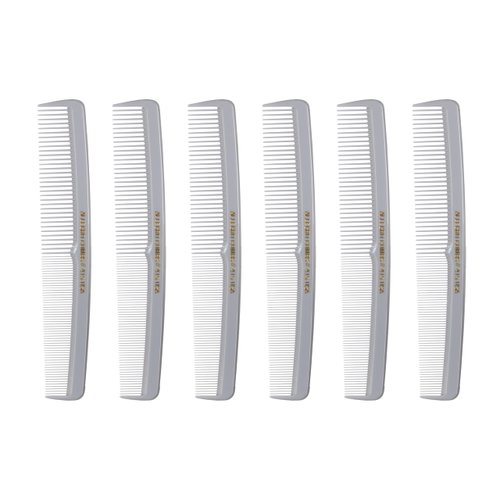 Allegro Combs #415 Combs for Women, 7 Inches Combs for Men, Parting Comb, Hair Comb, Comb for Men 6 Count (Gray)