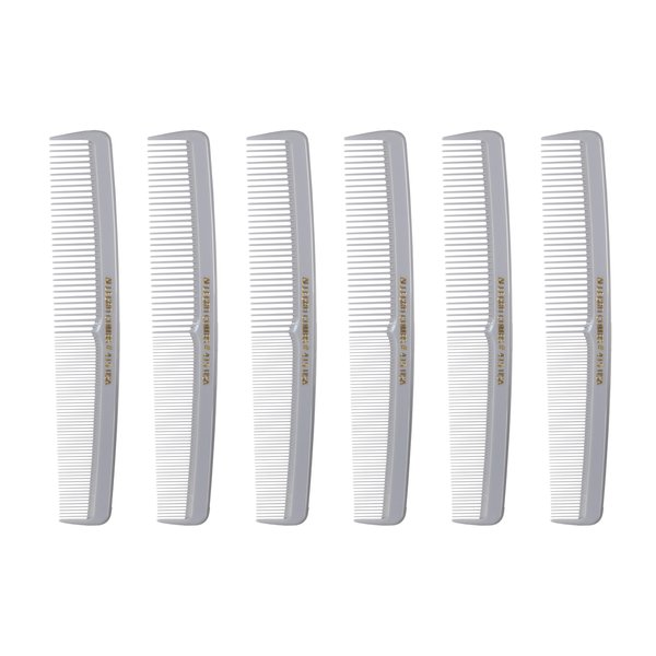 Allegro Combs #415 Combs for Women, 7 Inches Combs for Men, Parting Comb, Hair Comb, Comb for Men 6 Count (Gray)