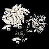 20 PCS Nylon Control Horns 4 Holes 21x11 mm with Screw for RC Airplane Electric Plane Parts Remote Control Foam Model Aircraft