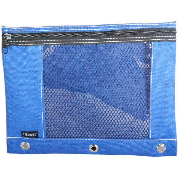 Filexec Products Soft Touch Pencil Pouch (18271),Blue