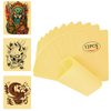 12PCS Blank Tattoo Skin Practice - 6"x8" Double Sides Tattoo Practice Skin kit Silicone Pads Tattooing Microblading Practice Skin for Beginners(0.12CM Thick) yellow