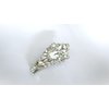 Generic Chuncky clear crystal silver metal hair pin alligator clip