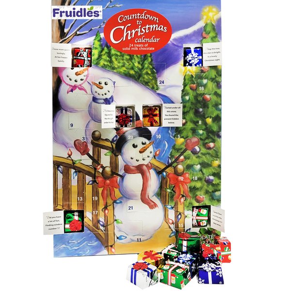 Christmas Chocolate Advent Calendar, Christmas By The Creek, Christmas Calendar, 24 Pieces (Single)