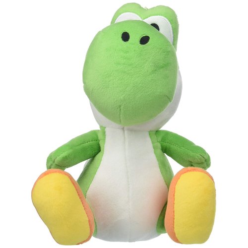 Little Buddy Super Mario All Star Collection 1416 Yoshi Stuffed Plush, 8",Multi-colored