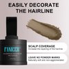 Instantly Hairline Powder,Root Cover Up Hairline Shadow Powder, Root Touch Up Hair Powder,Quickly Conceals Hair Loss, Eyebrows, Beard Line,Coverage Hair Powder for Thinning Hairline-Light Coffee