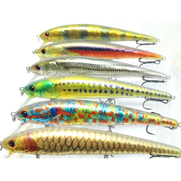 wLure Minnow Crankbait for Bass Fishing Bass Lure Jerkbait Fishing Lure (HM509KB, with Tackle Box)