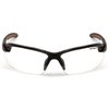 Pyramex Safety Products CHB310D Carhartt Spokane Safety Glasses, Clear Lens with Black Frame, Clear