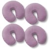 Saloniture 4-Pack Premium Microfiber Face Cradle Covers - Ultra Soft Fitted Massage Table Cradle Cover - Lavender